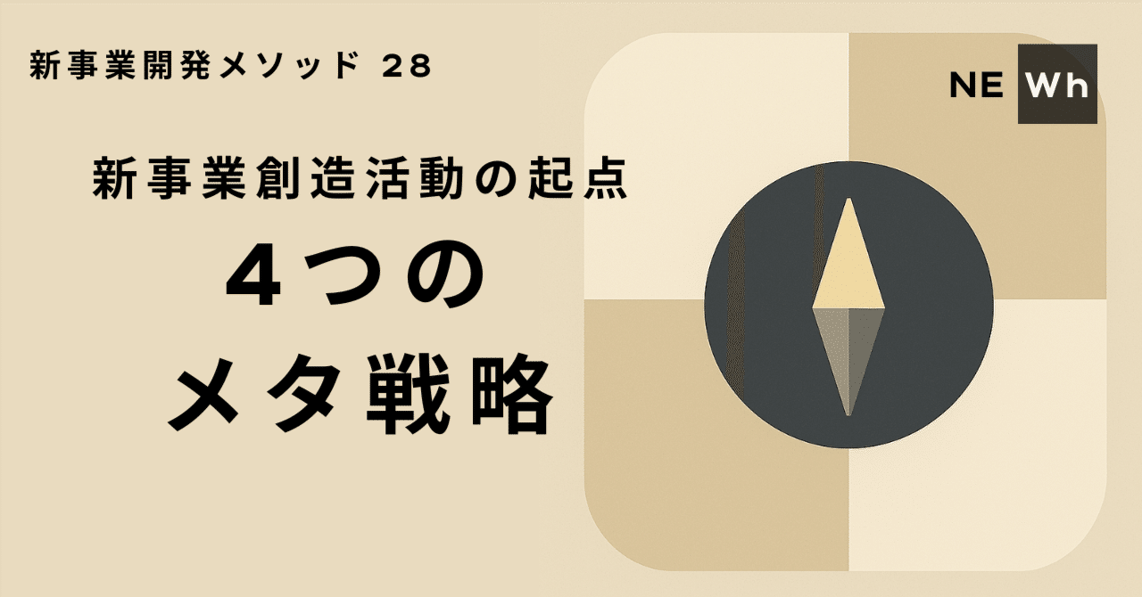 新規事業創造の起点：4つの