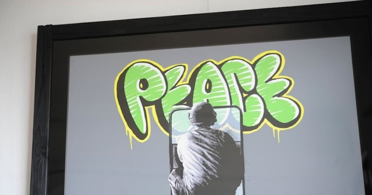 Martin Whatson（マーティン・ワトソン）のPEACEを額装しました