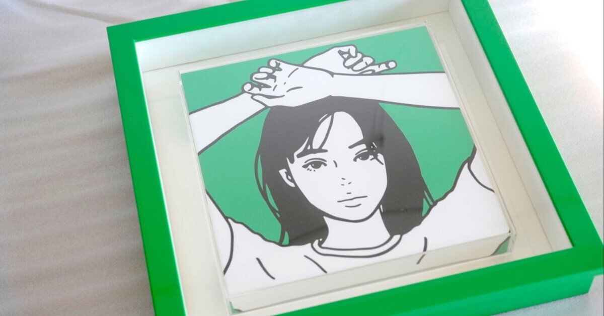 KYNEのキャンバス作品を額装しました。｜ノイズキング藝術額装店