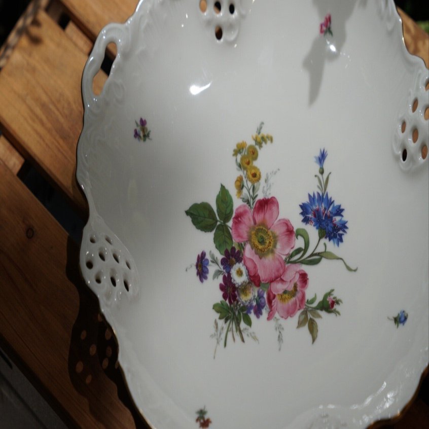 ドイツ ローゼンタール マリア 27cm 12角形プレート 小花柄