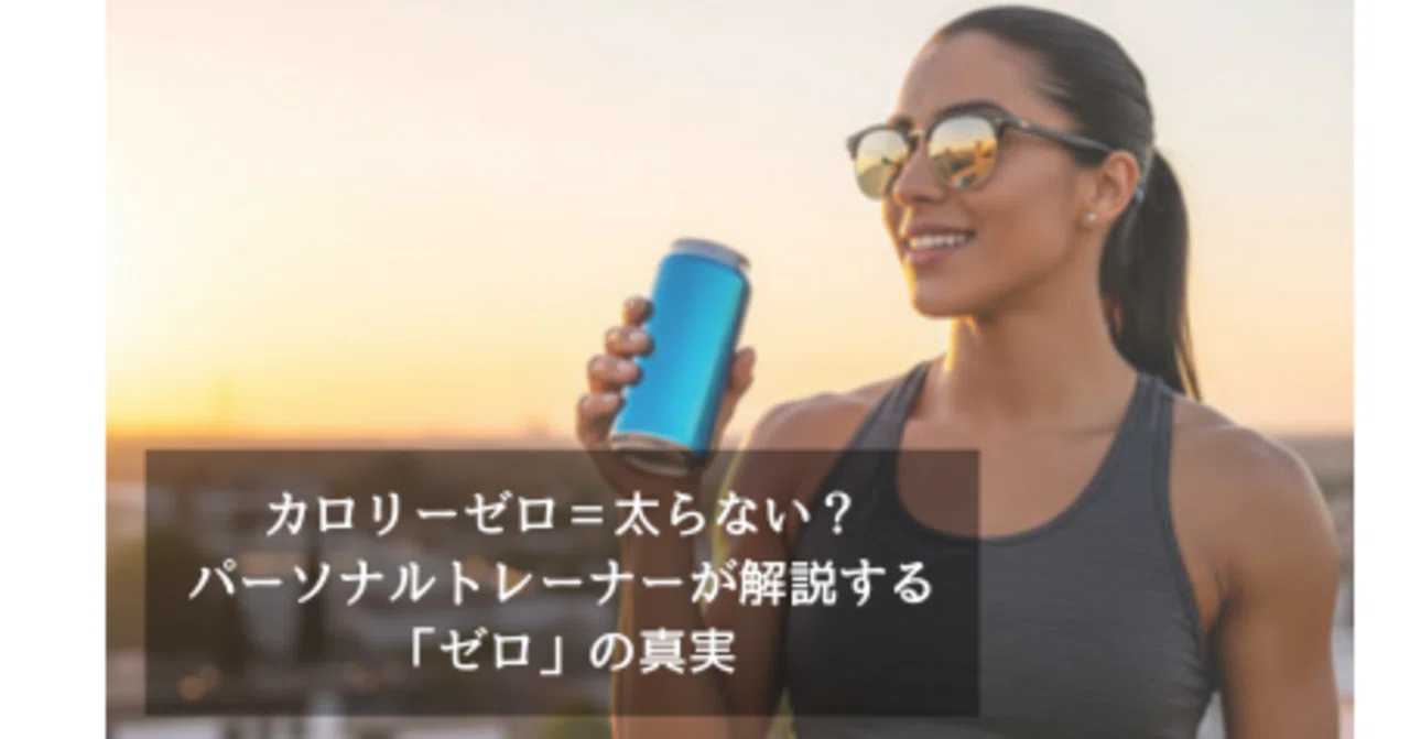 カロリーゼロ＝太らない？パーソナルトレーナーが解説する「ゼロ」の 