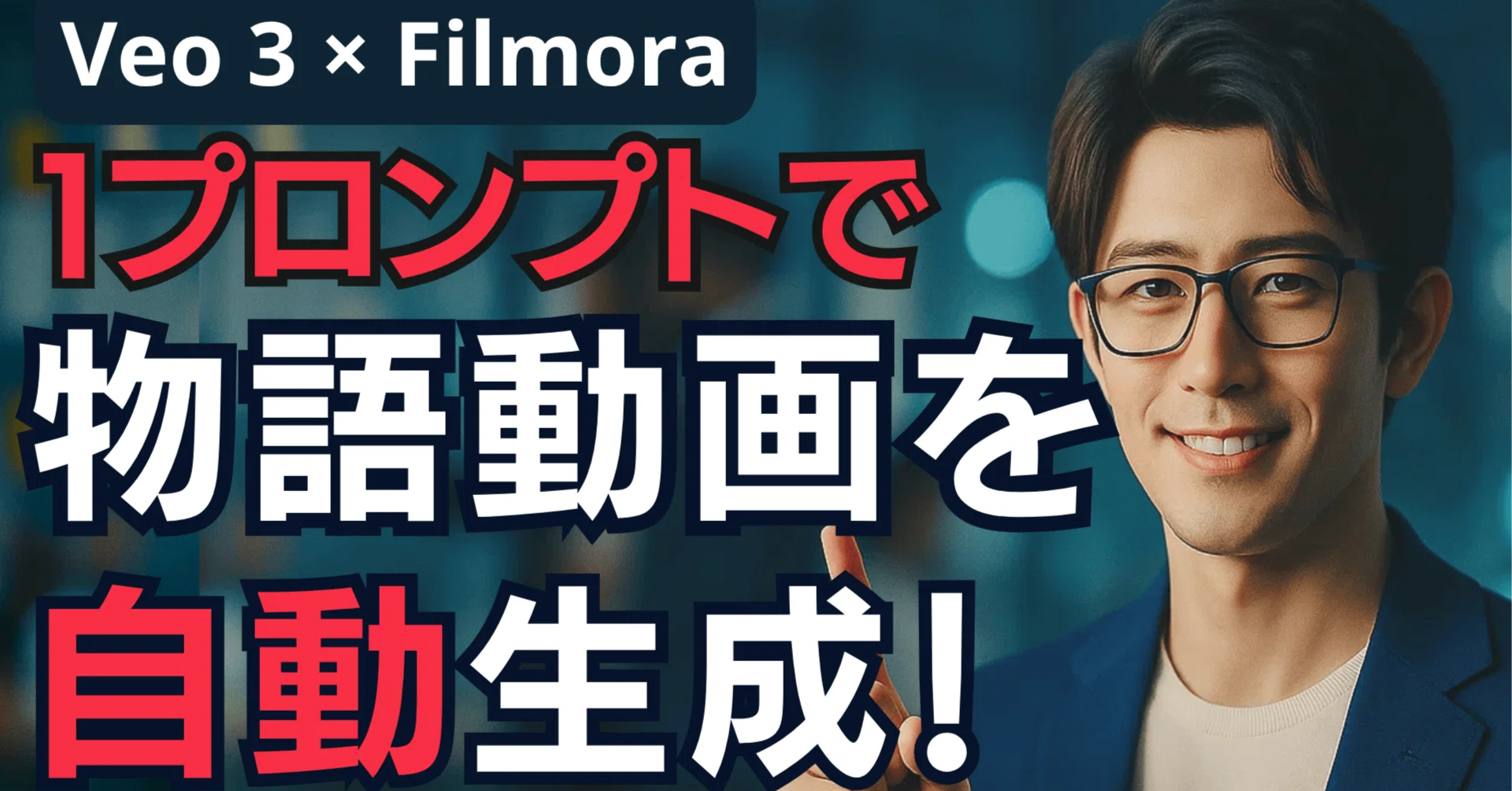 徹底解説】Google「Veo3」×Filmoraで、たった1プロンプトで物語動画が