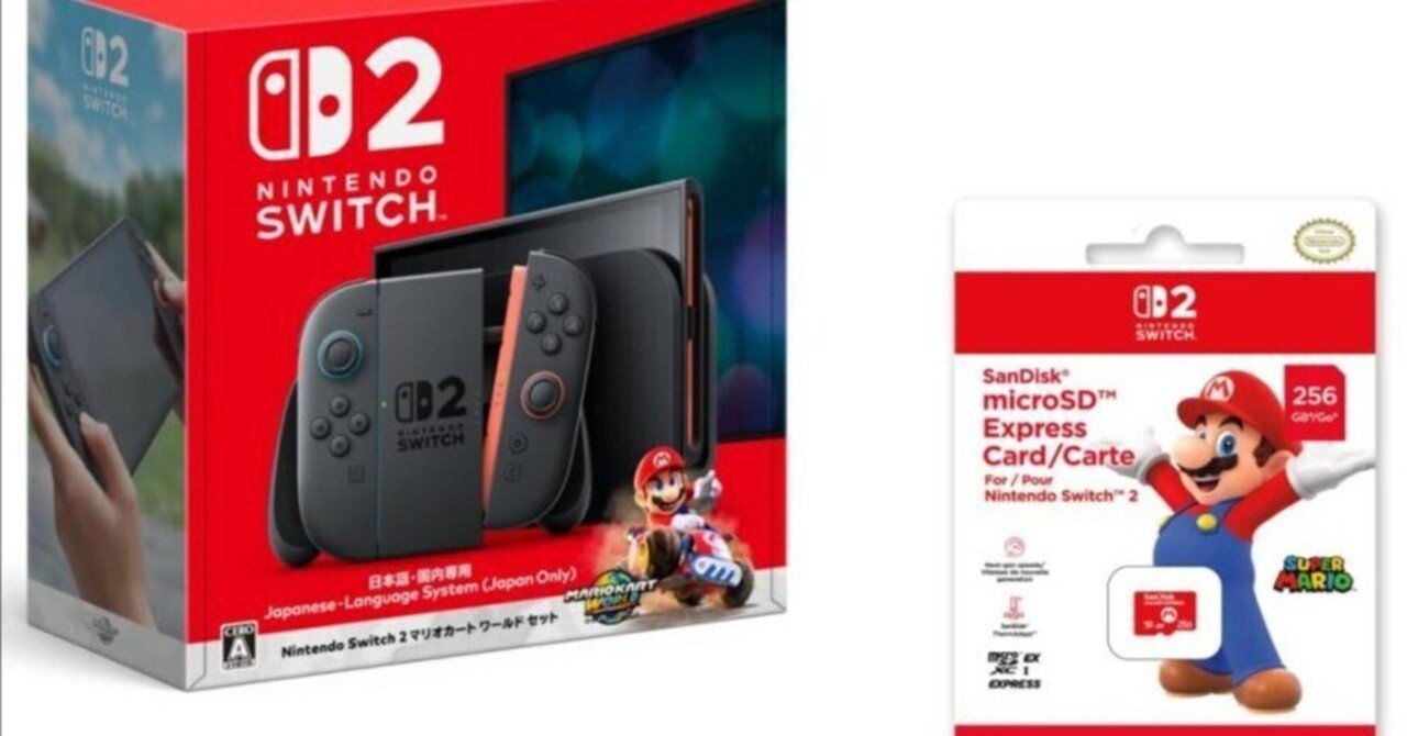 Switch2 本体　スイッチ2 マリオカート　Nintendo マイクロSD 任天堂 新品 Nintendo Switch 2 本体(日本語・国内専用) マリオ
