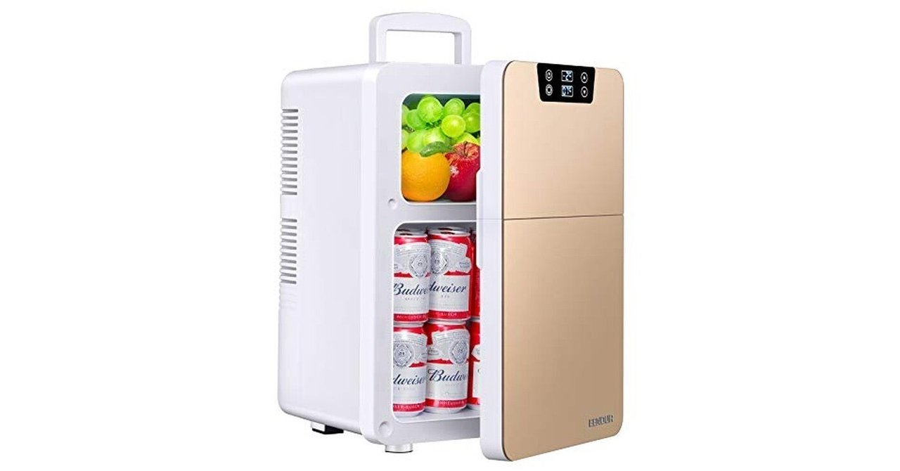 EENOUR 冷温庫 20L ミニ冷蔵庫 ポータブル 保冷庫 小型 2ドア