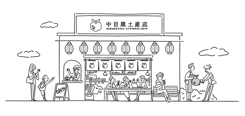 中目黒土産店のコンセプトイラストが完成しました 中目黒土産店 Note 中目黒土産店のコンセプトイラストが完成しました 中目黒土産店 Note