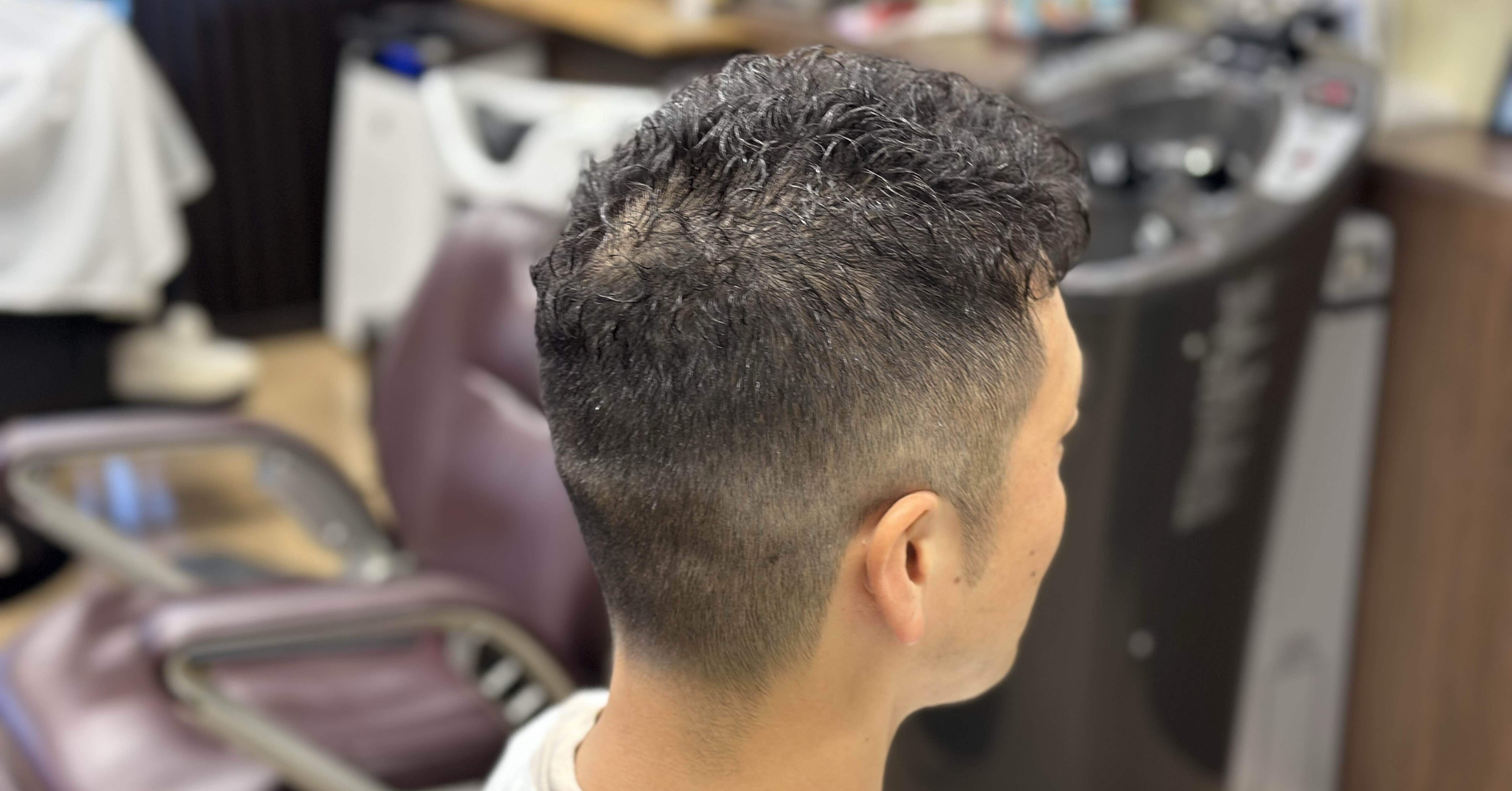 アイロン パーマ 理容師、美容師× ２本 アイロンパーマ【iパーマ】丸アイロンでしっかりかかりました