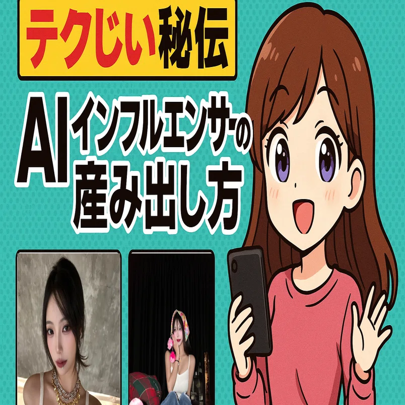 テクじい秘伝】AIインフルエンサーの産み出し方｜テクじい