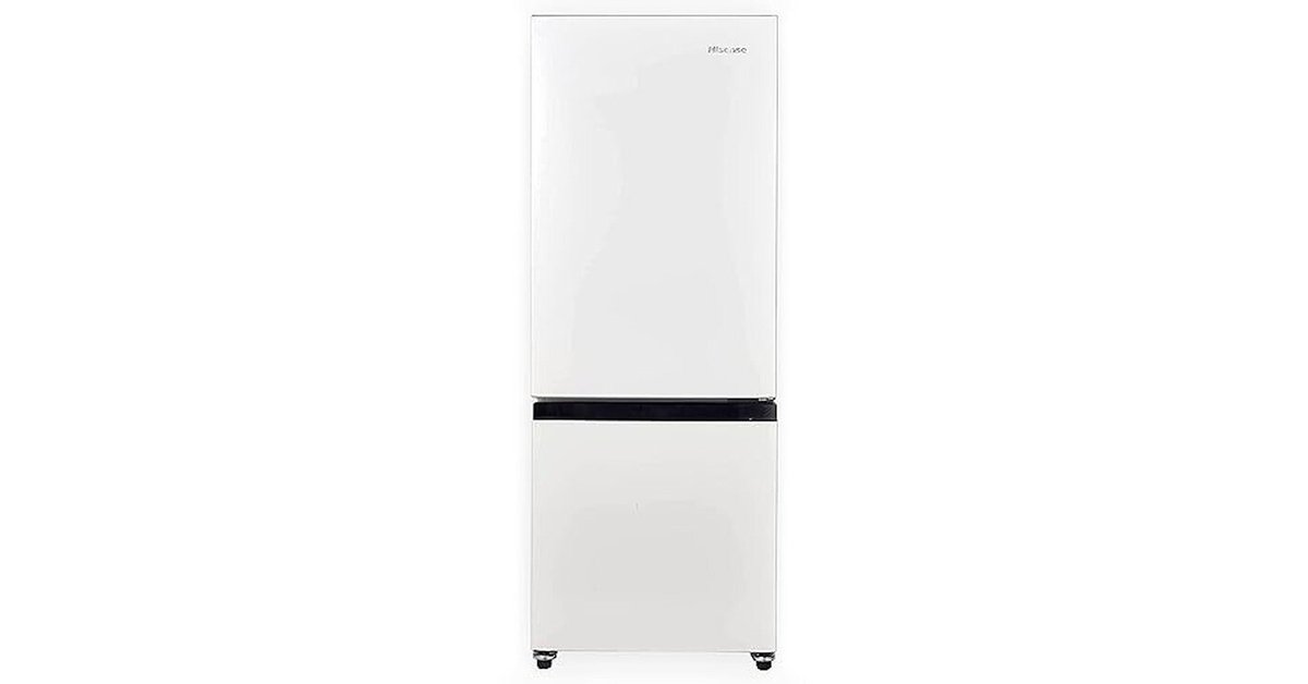 ハイセンス 冷蔵庫 幅48.1cm 162L ホワイト HR-D16F 2ドア 右