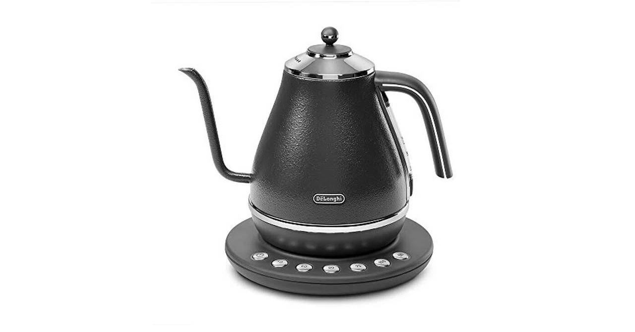 新品未使用品】デロンギアイコナ 電気カフェケトル KBOE1230J-GY 新品未使用品】デロンギアイコナ 電気カフェケトル KBOE1230J-GY