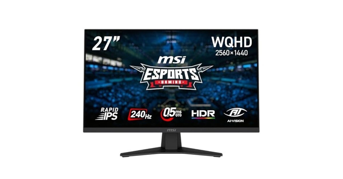 msi ゲーミングモニター 27インチ WQHD 240hz MSI ゲーミングモニター 27インチ WQHD RAPID IPSパネル 240Hz