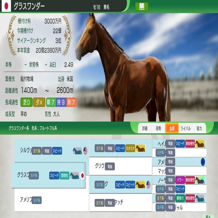 ウイニングポスト10 2025 黄金世代SP系統化〆配合｜シール