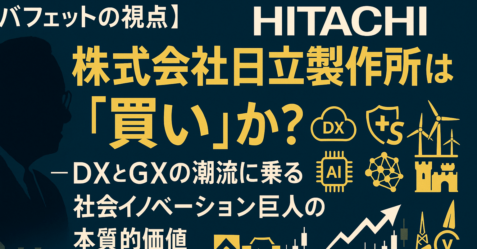 バフェットの視点】株式会社日立製作所は『買い』か？ — DXとGXの潮流