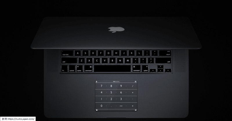 ノートPCに便利なテンキーを追加する画期的なシート「Nums」