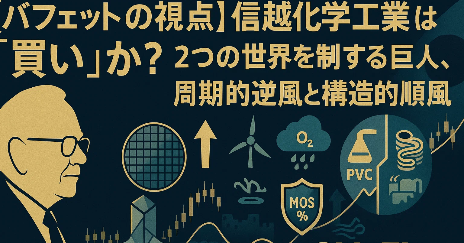 バフェットの視点】信越化学工業株式会社は『買い』か？ — 2つの世界を