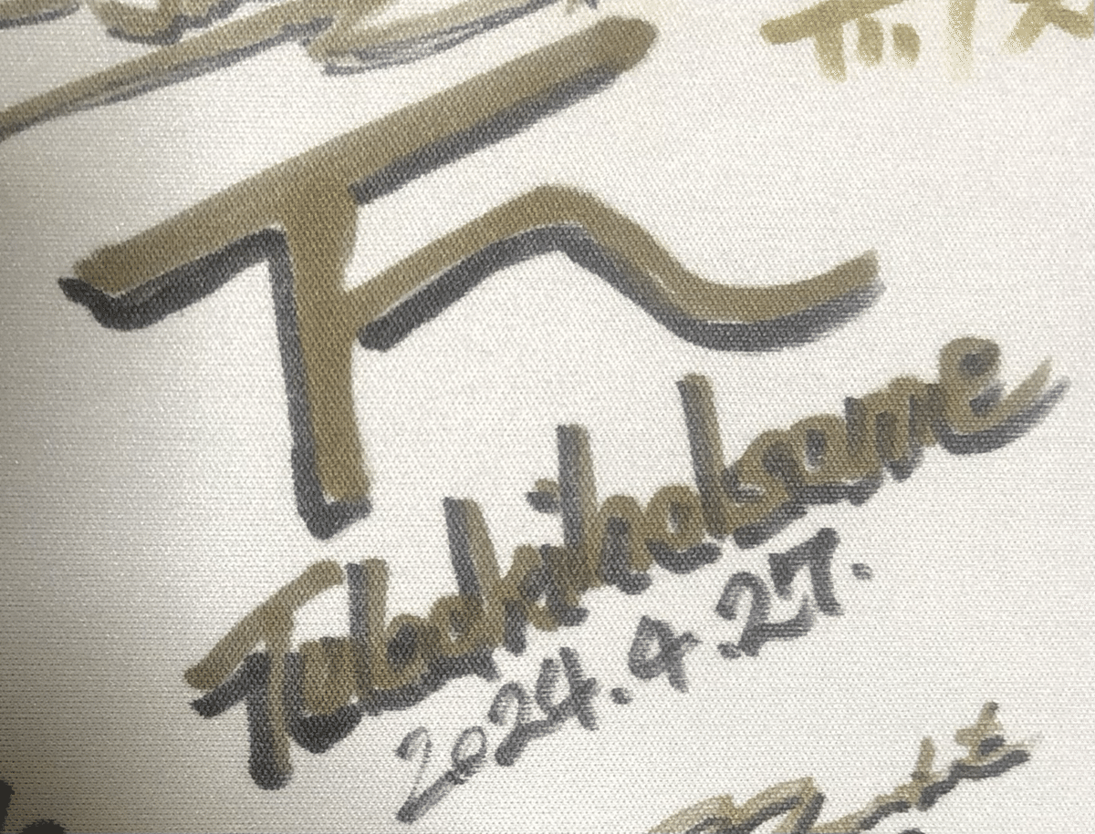 プレイマットにサインを集めた話｜イツキ