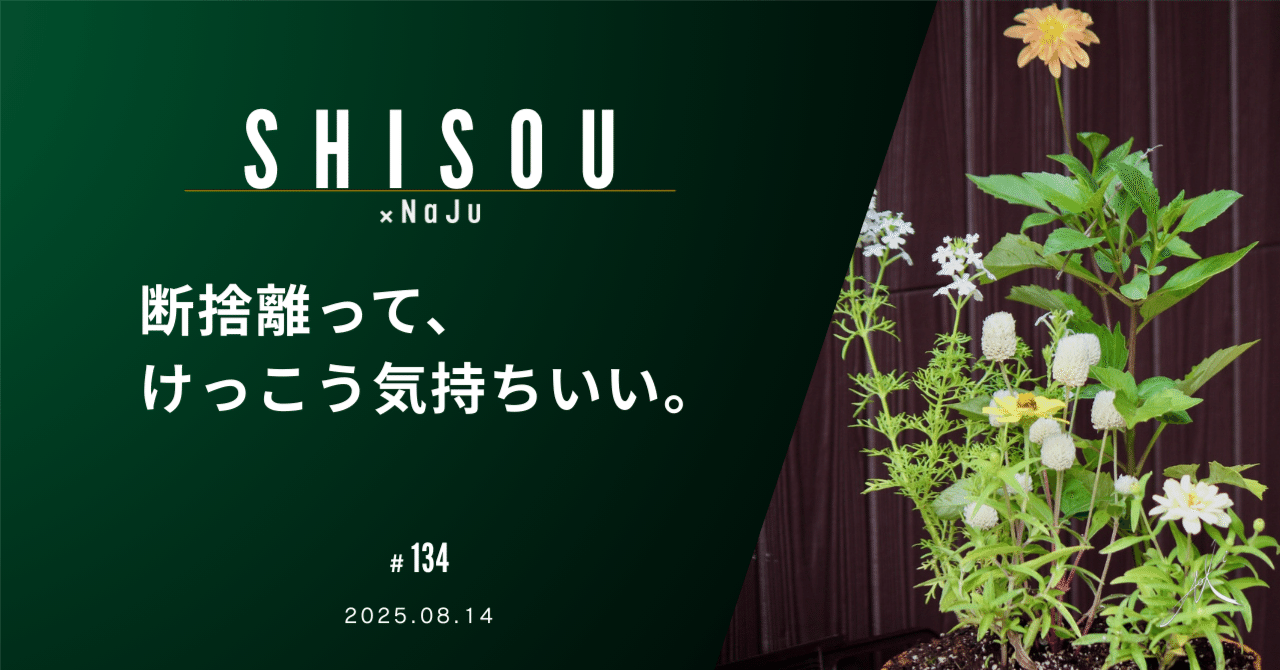 断捨離って、けっこう気持ちいい。｜×NaJu-N.Mizuno