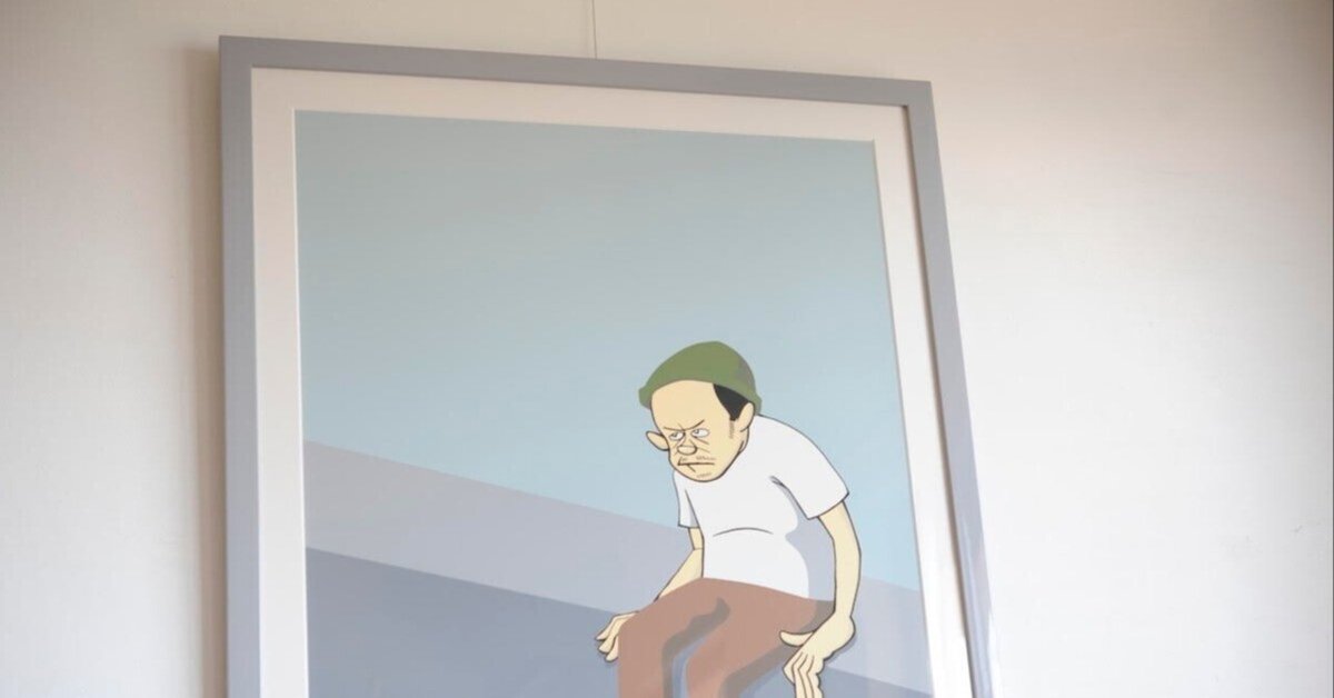 【額付き】花井祐介 アート作品 花井祐介（はないゆうすけ）の傑作の額装です｜ノイズキング藝術
