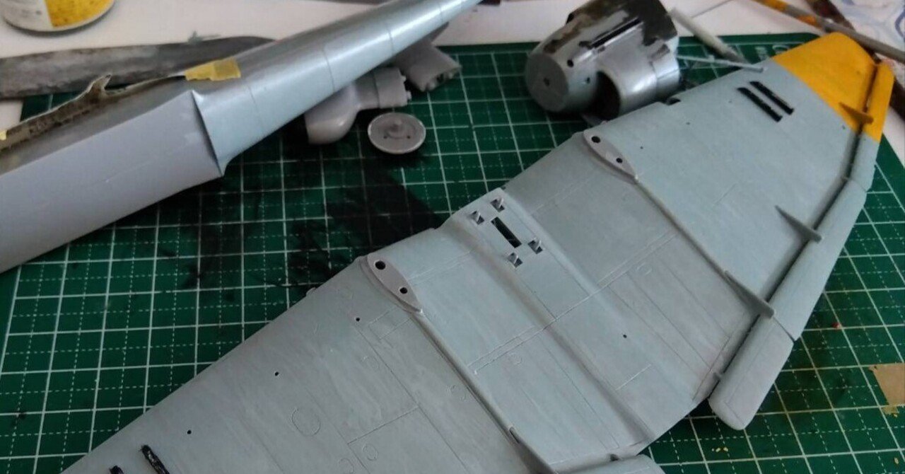 Ju87B-2スツーカ#7（ハセガワ 1/48 ）～塗装開始とライト加工