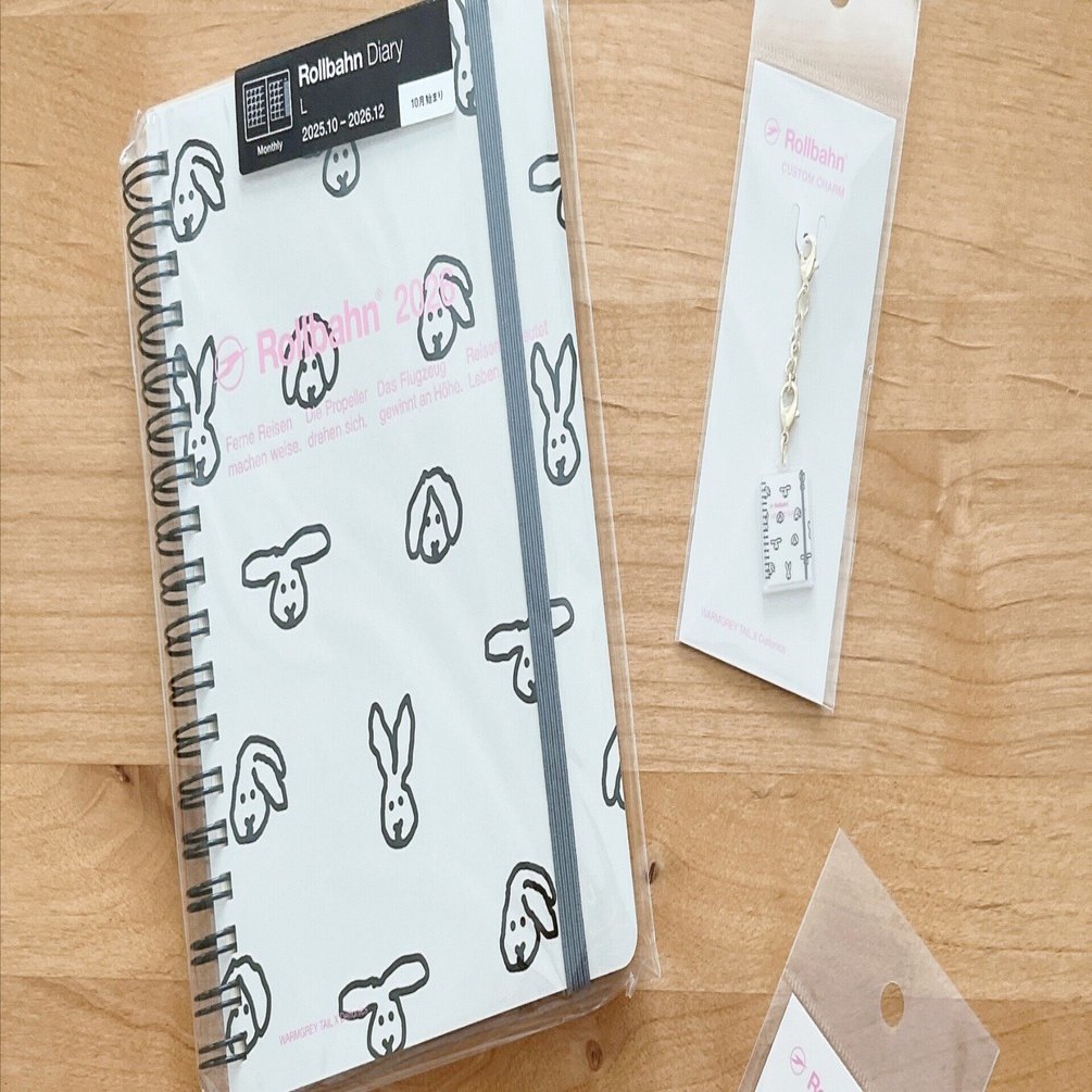 ロルバーン　WARMGREY TAIL　チャーム＆ブックマーク&ダイアリー 新品未開封品」ロルバーン チャーム ブックマーク WARMGREY TAIL