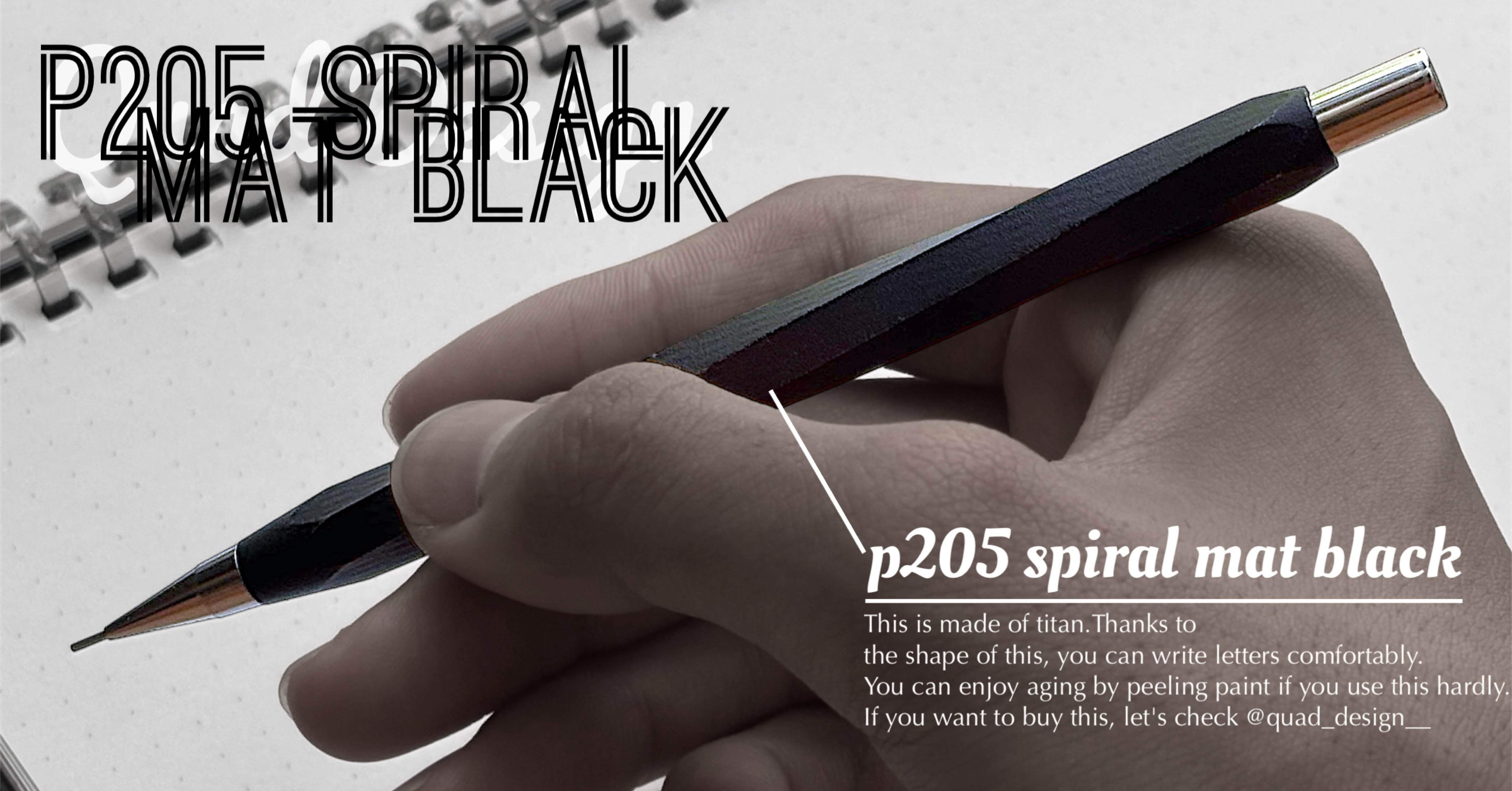 ▷Spiral p205 matblack◁｜翔
