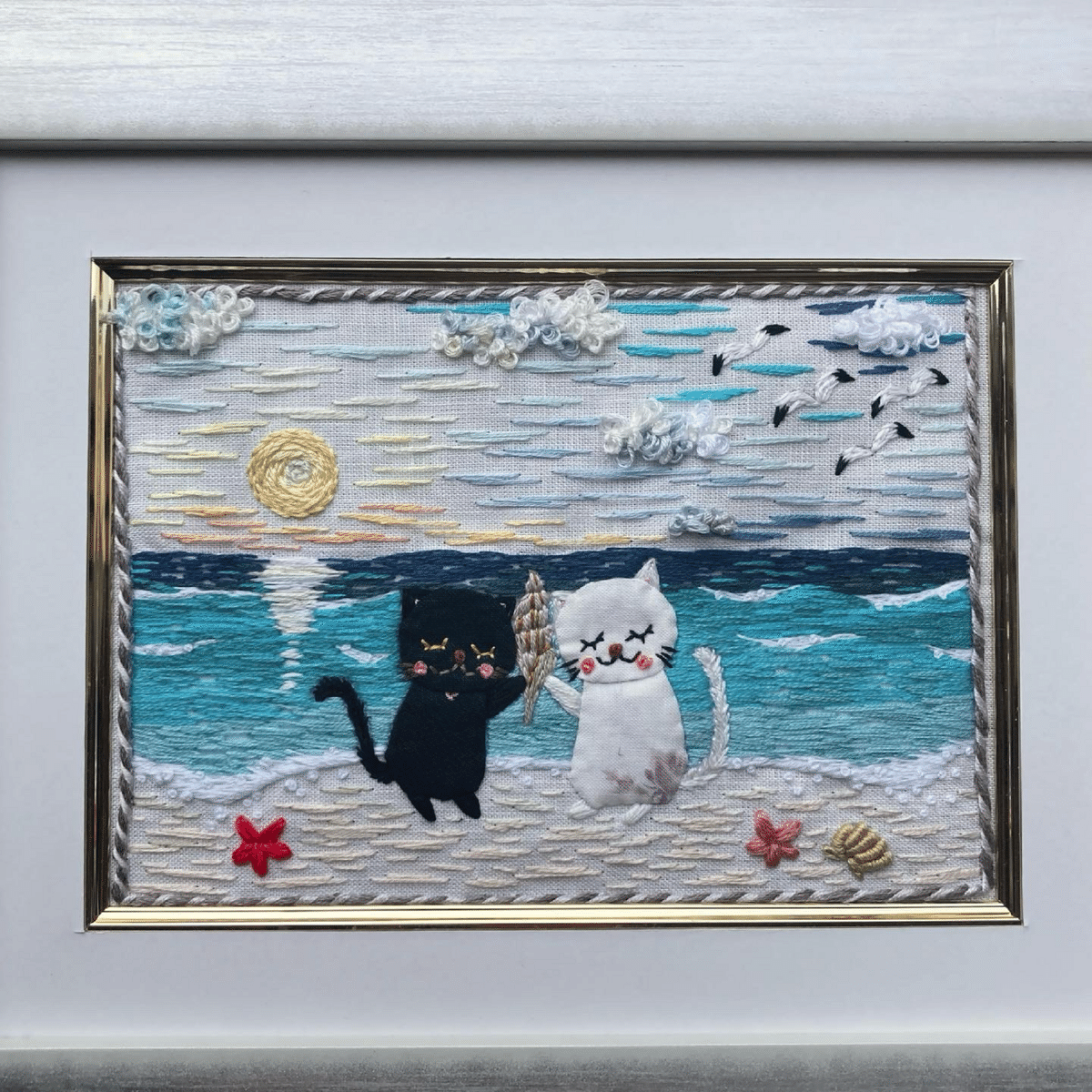 刺繍絵画　[紫雲]作 作品たち｜あきのかぜ