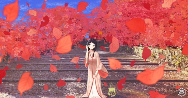 アクリル絵の具で「紅葉の風景」を描いてみた｜junya_art