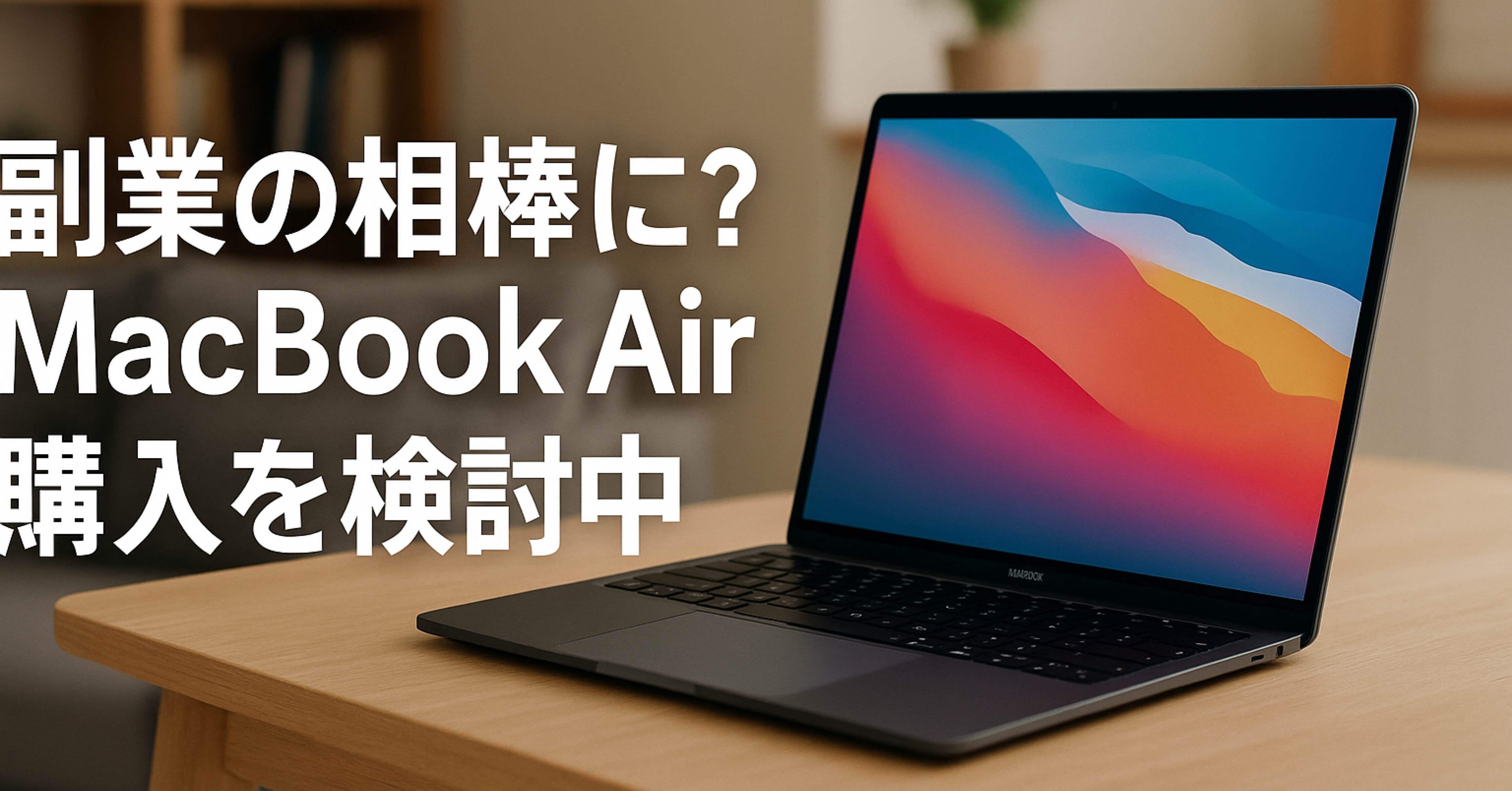 副業の相棒に？MacBook Air購入を真剣に検討中です｜えむじぇー | 20代