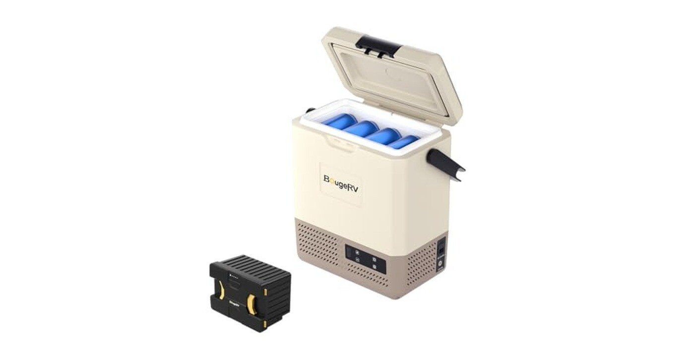 急速冷凍＆173Whバッテリー付属】BougeRV ポータブル冷蔵庫 小型 9Lの