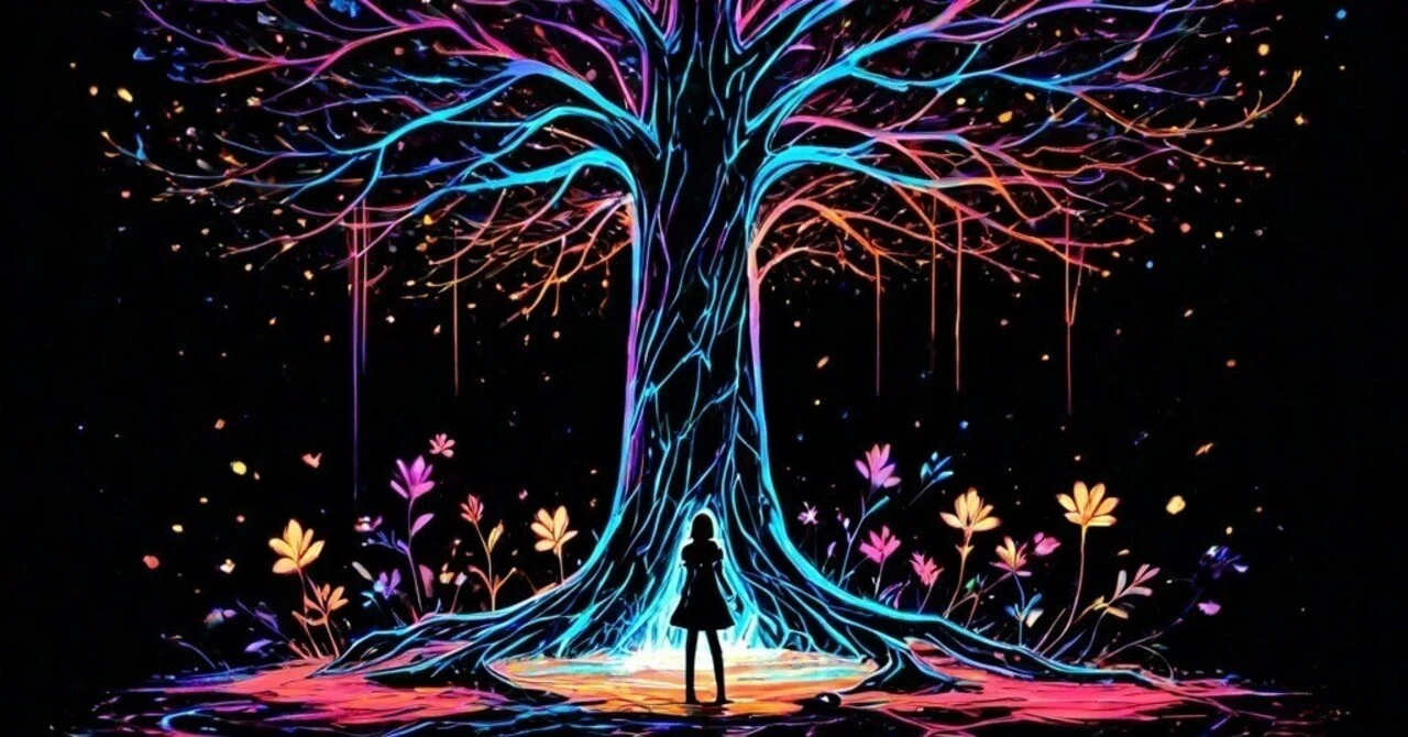PixAIアート集】ネオンアート〜大地〜｜ゆっきー🧪ゆっきーの人生実験室🧫