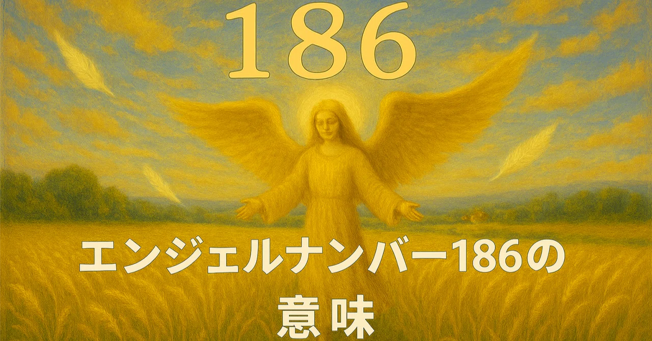 【エンジェルナンバー186の意味】現実的な豊かさと精神的な使命が統合される｜Twosouls Reading