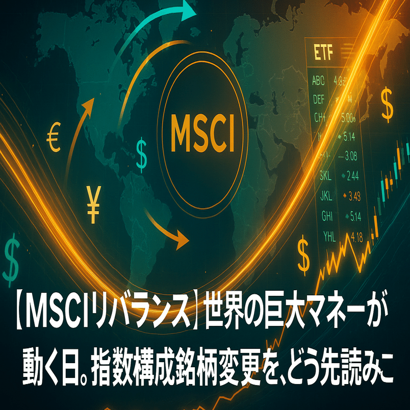 MSCIリバランス】世界の巨大マネーが動く日。指数構成銘柄変更を、どう先読みするか｜日本個別株デューデリジェンスセンター