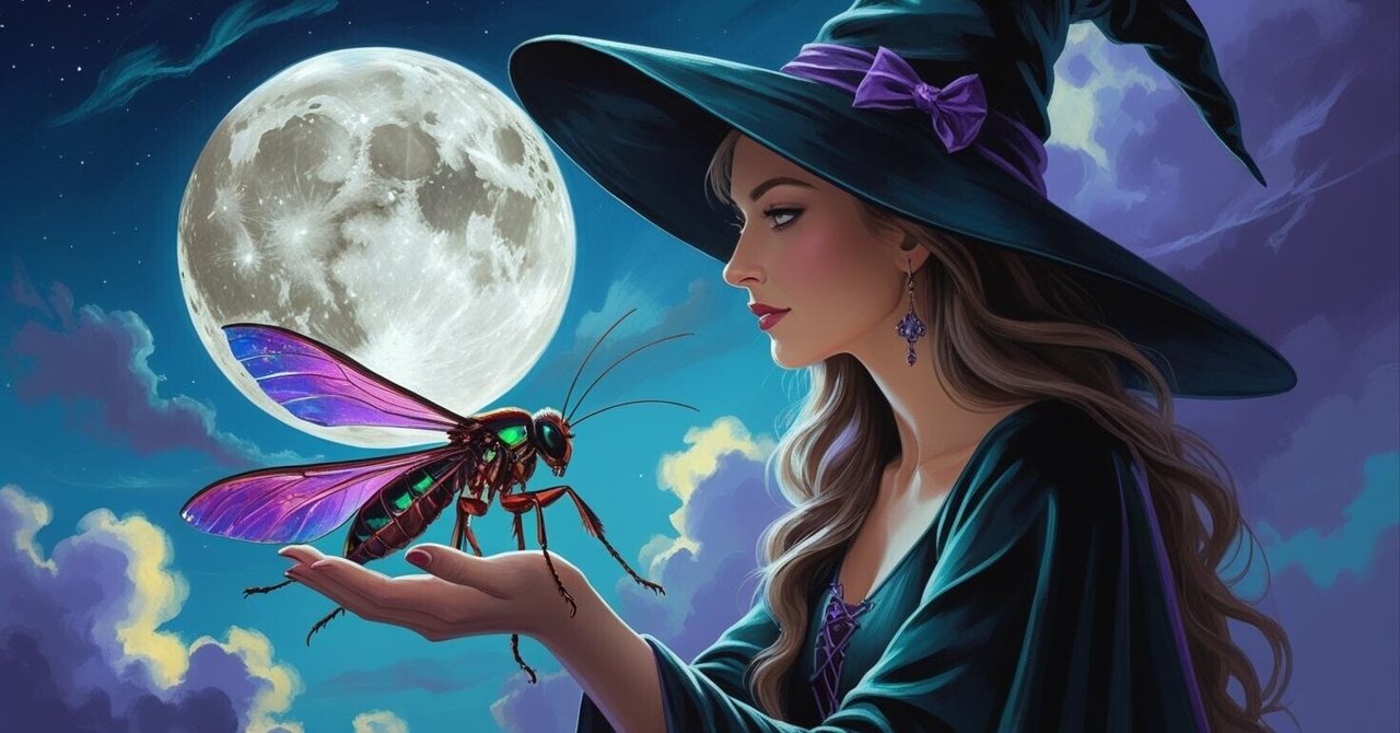 紫音❣️大好評 大魔術 魔女の長❗️大魔女ペンダント✨ 夏の夜の虫【大アルカナⅩⅩ 審判】｜タロットMahou