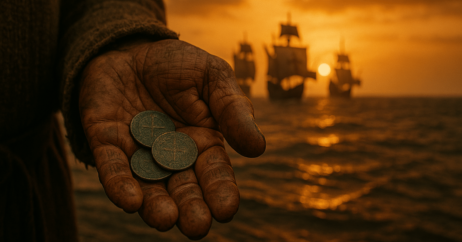 コロンブスの船乗りたちの航海日誌 ── 命がけの航海の報酬は、いくらの銅貨だったのか？｜コインクロス｜掌の上の歴史学