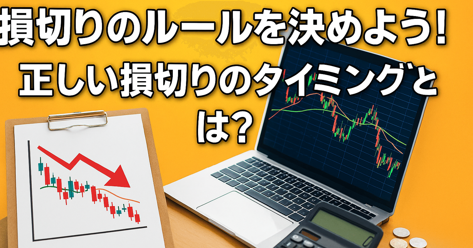 損切りのルールを決めよう！正しい損切りのタイミングとは？｜トラオ