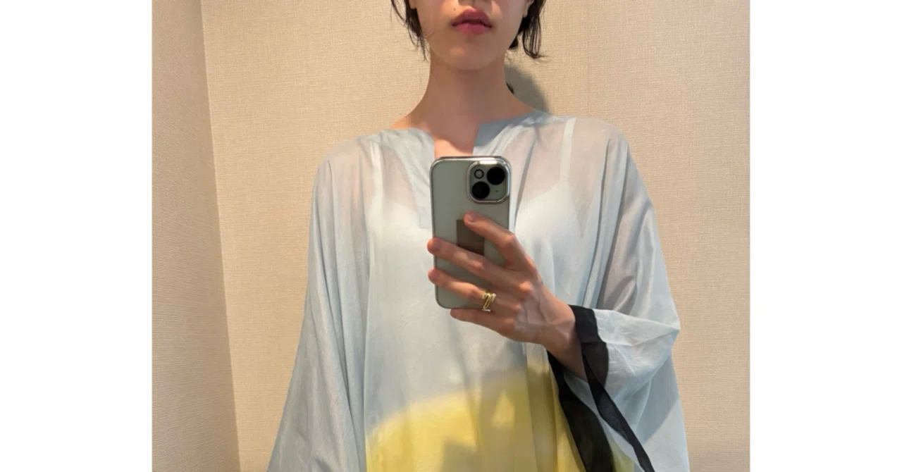 DRIES VAN NOTEN *Len Lyeカフタン ロングワンピース 古着】 DRIES VAN NOTEN × Len Lye カフタンロングドレス ワンピース