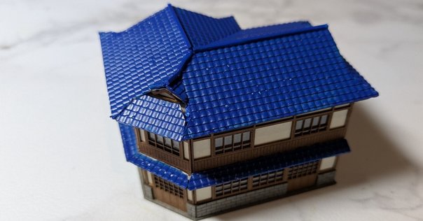 抜海駅ジオラマを作る #3: 駅本屋の製作｜Rishiri1969