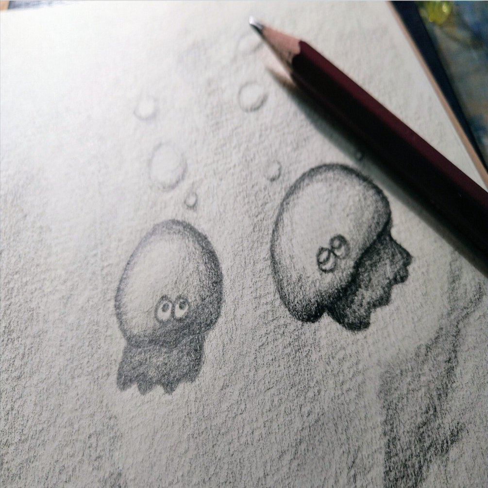 鉛筆画①｜こけのきもち