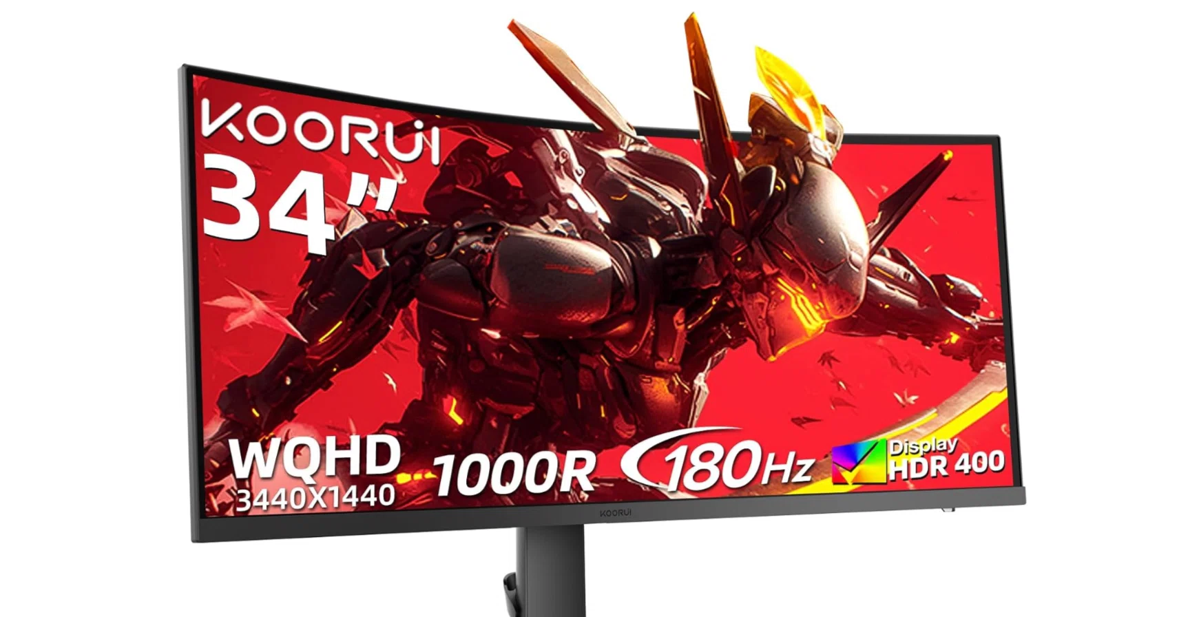 KOORUI 34E6UCゲーミングモニター ウルトラワイド 34インチ
