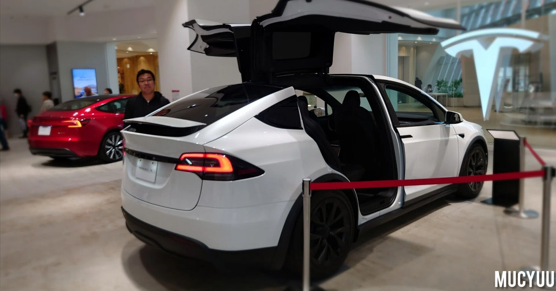 I was able to see the Tesla Model X Time Machine｜夢の車夢の