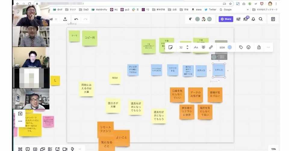 Zoomとmiroでリモートでの会議を可視化してみた Gaoryu Note