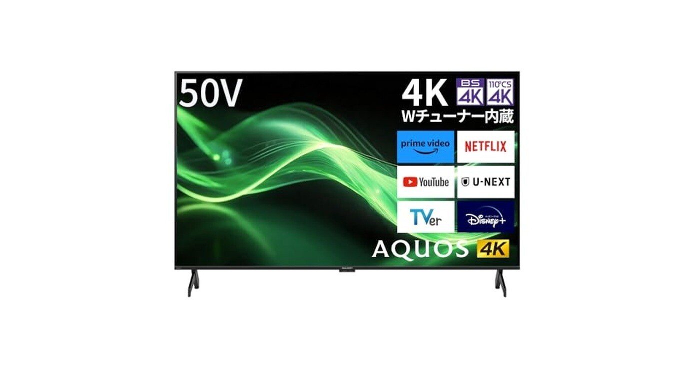 シャープ 50V型 4K 液晶 テレビ AQUOS 4T-C50GJ2 Google TV Dolby
