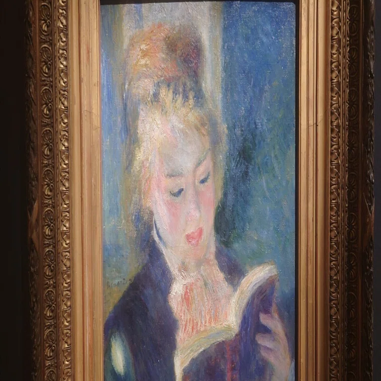 Two People Reading and a Girl Reading ─ Time Connected by