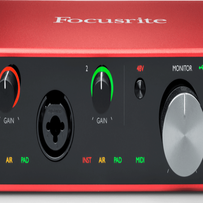 FOCUSRITE「Scarlett」(オーディオインターフェイス)の再評価／「定番