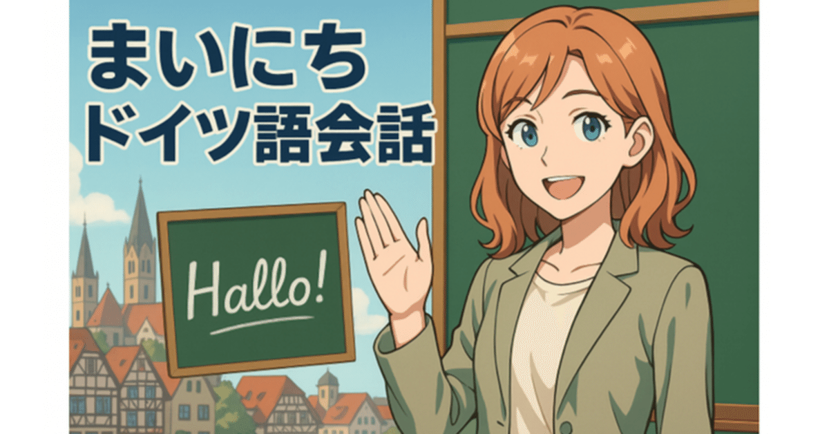 まいにちドイツ語会話（B1レベル）_2日目｜まーちゃん / ざきさん