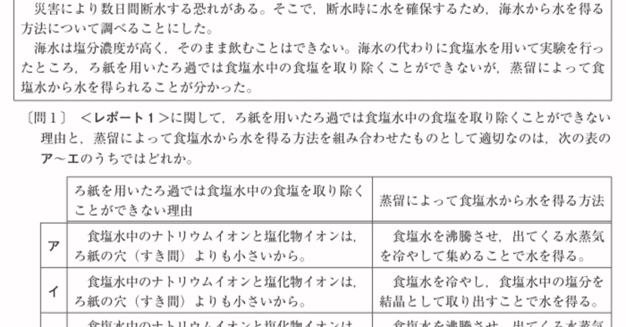 都立高校入試理科化学 ろ過 対策 坂本良太 Note