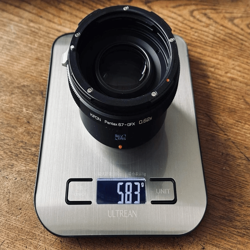 KIPON BAVEYES Pentax 67 - GFX 0.62 x フォーカルレデューサー マクロ