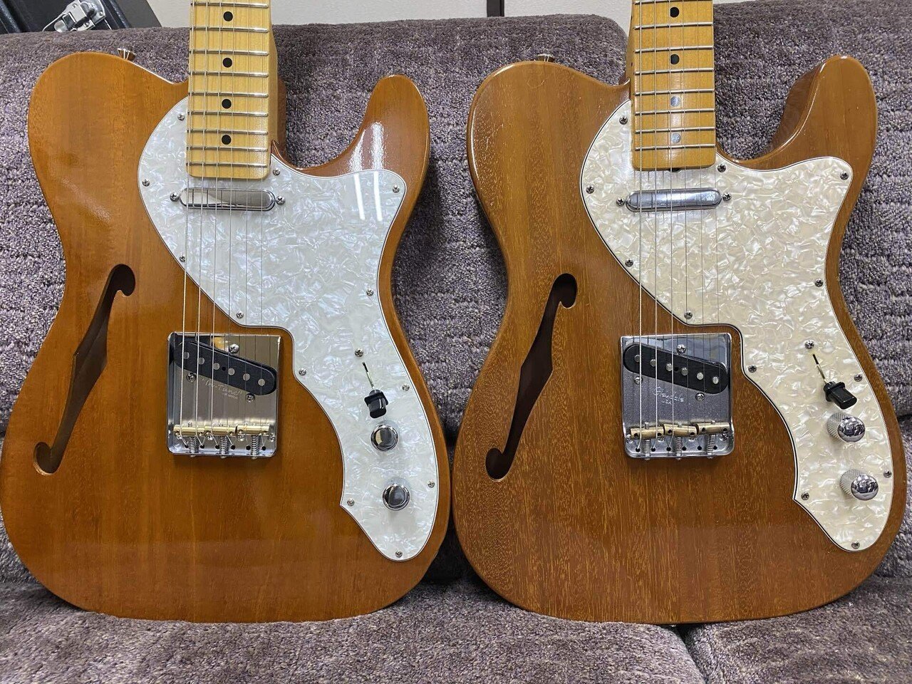 ダブルハンドル カップ ヴィクトリアン様式 グリザイユ 工藝/K214 PGM 製ThinLine2種 Vanzandt and K.Nyui Custom Guitars｜池上