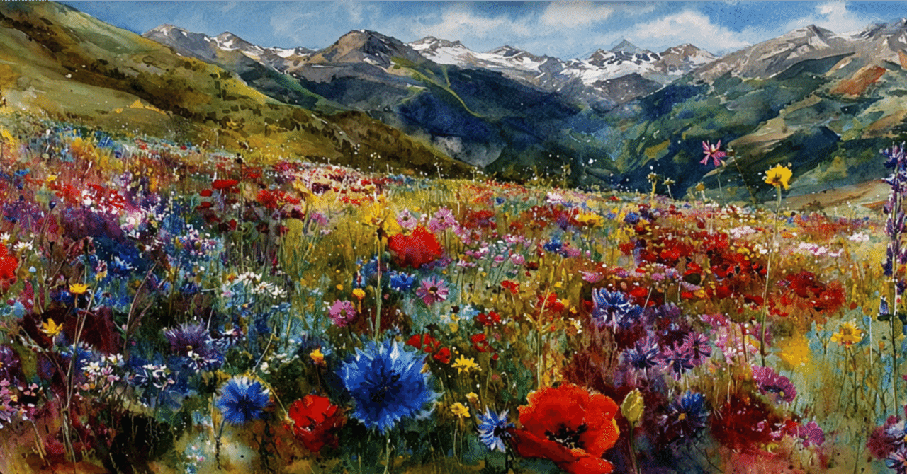 ふんわりタッチの水彩画風アート。プロンプトはメンバーシップで｜松本