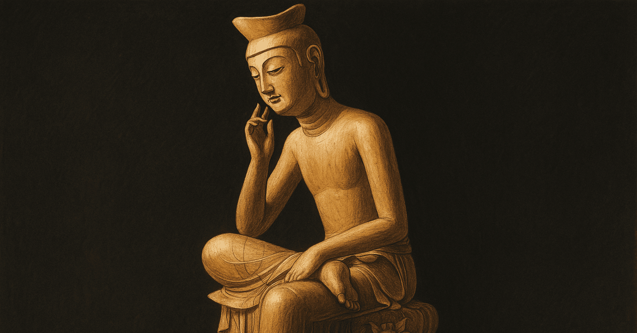 立体絵画の「国宝第一号の弥勒菩薩」 立体絵画の「国宝第一号の弥勒菩薩」 立体絵画「国宝第一号の弥勒菩薩