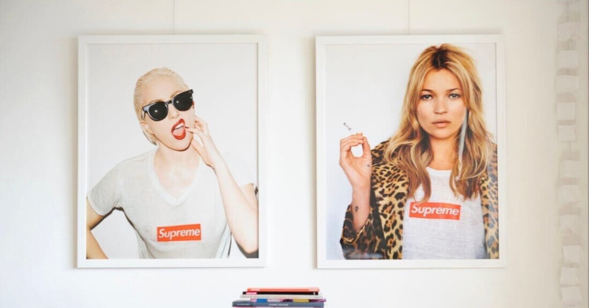 Supreme 2012 Kate Moss ポスター　オーダーメイド額装 ケイトモス × Supremeポスターとタイソン × Supremeポスターの